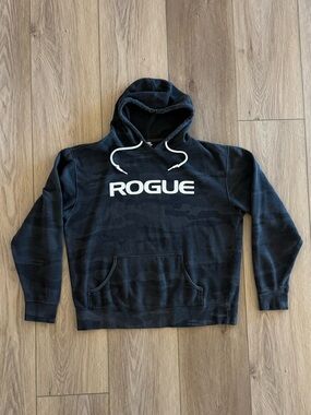 Rogue Men's Black Camo Hoodie Large